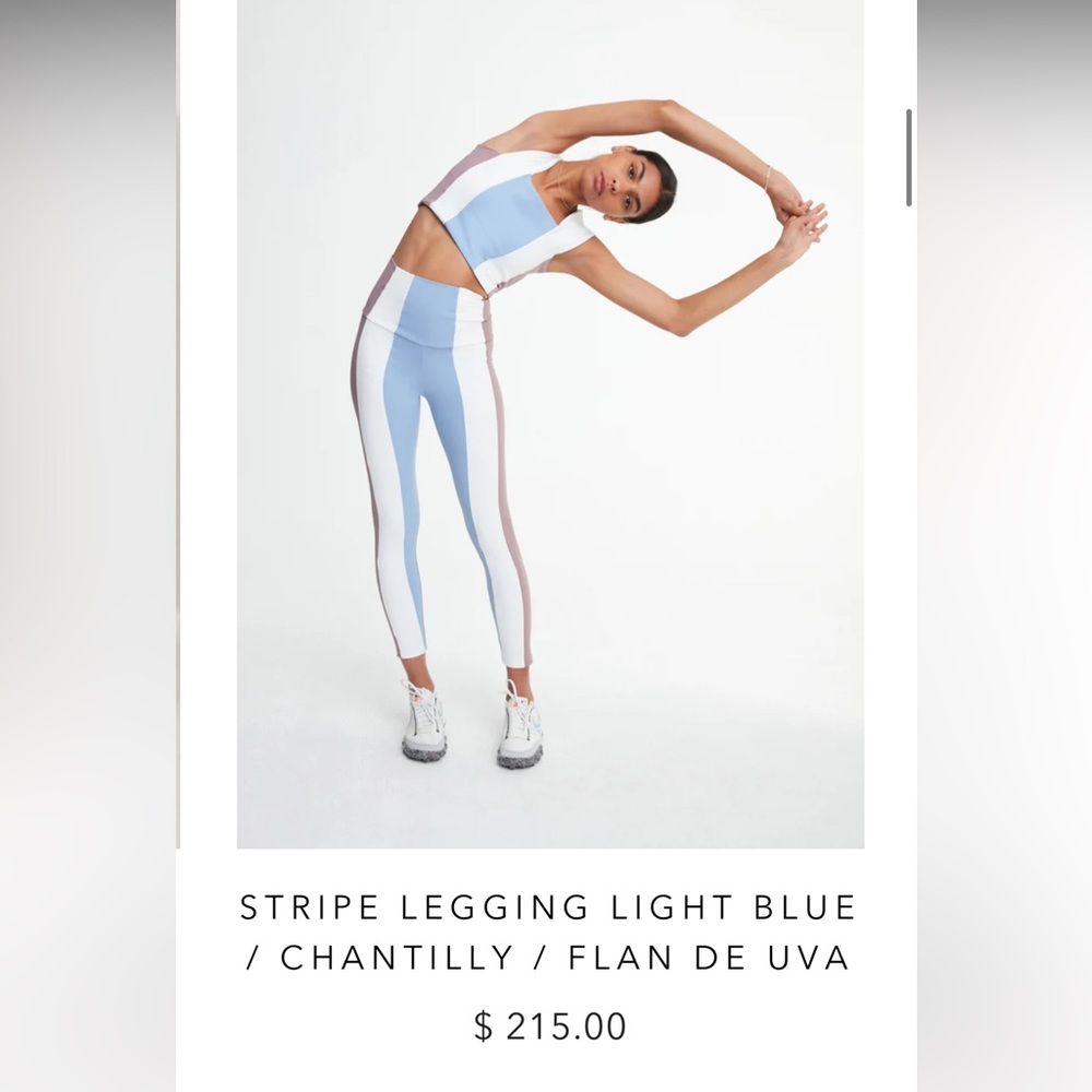 Port de bras stripe legging
